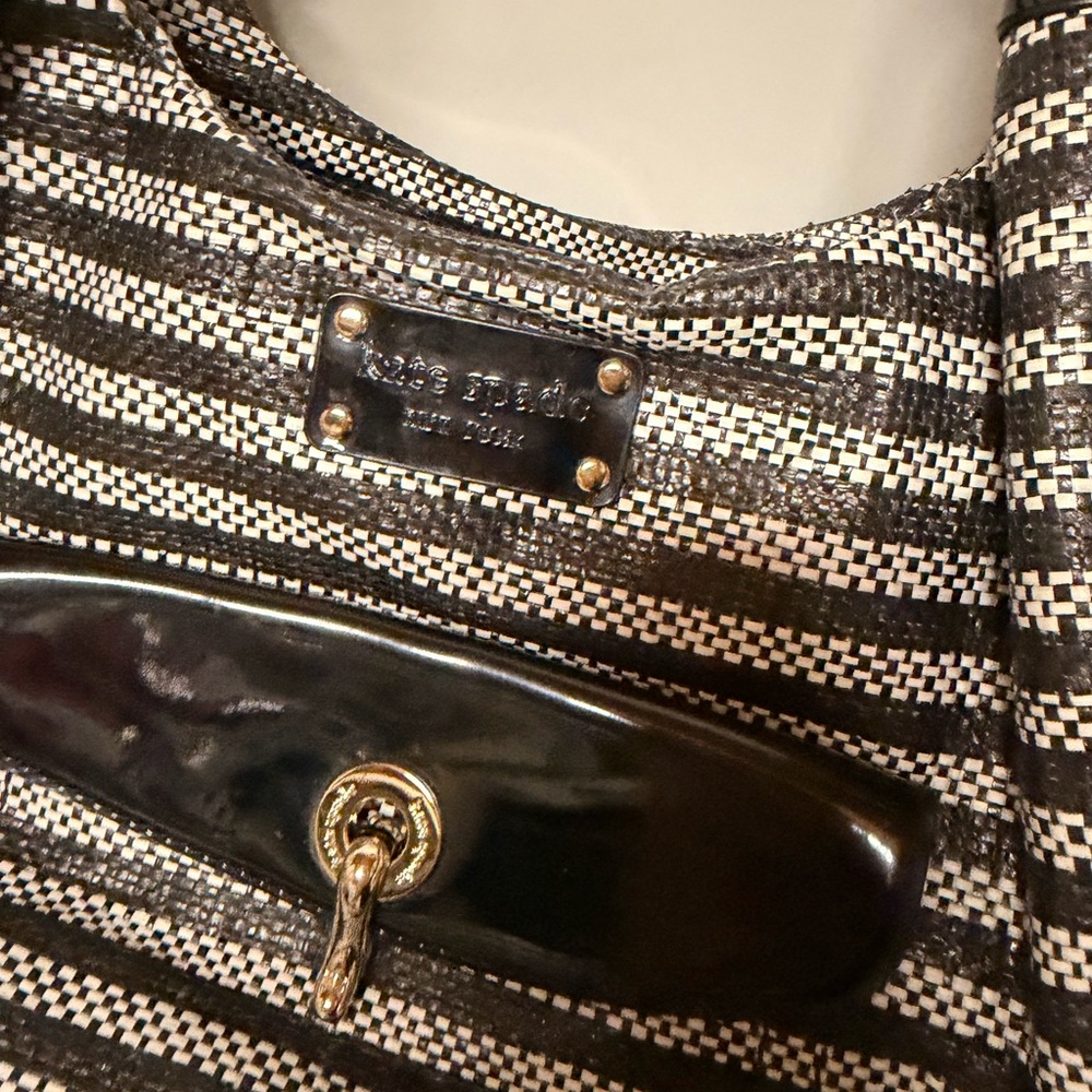 Kate Spade Monochrome Checkered Shoulder Bag